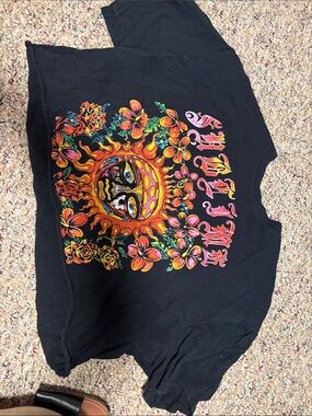 Black Sublime Sun & Floral Tee